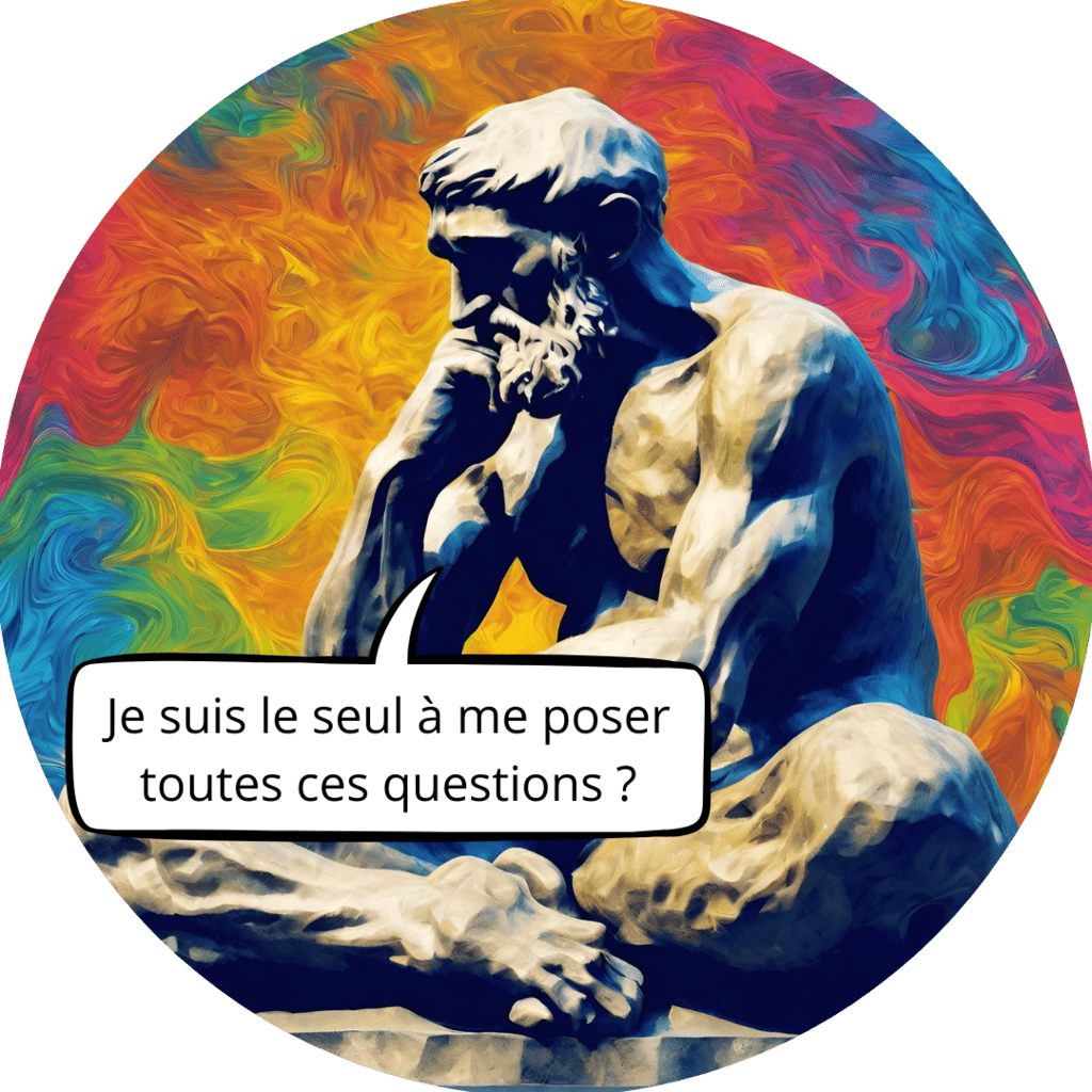 penseur rodin bulle